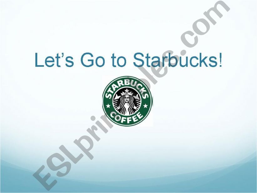 English Corner: Starbucks powerpoint