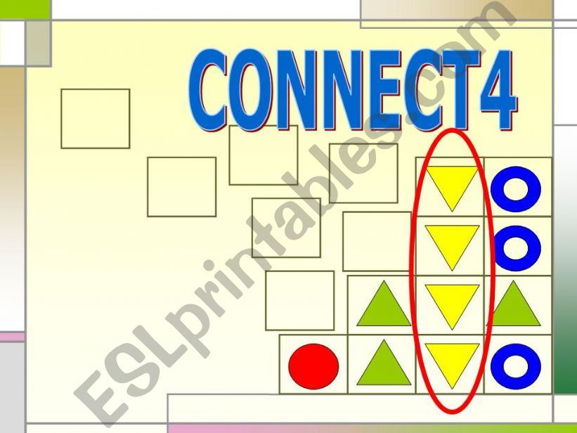 Connect 4 Game Template powerpoint