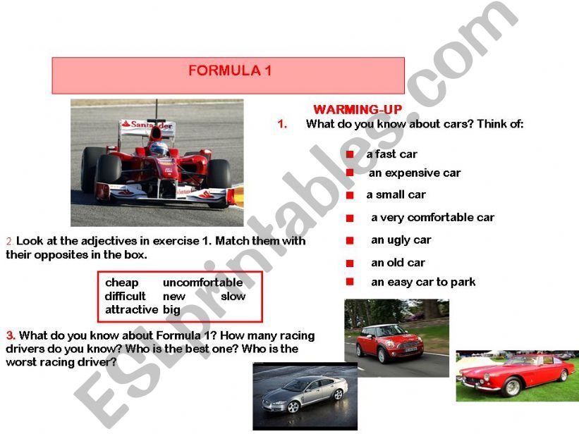 Formula 1 powerpoint