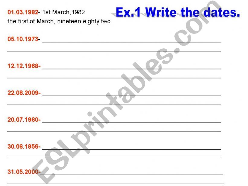 Dates and weather powerpoint