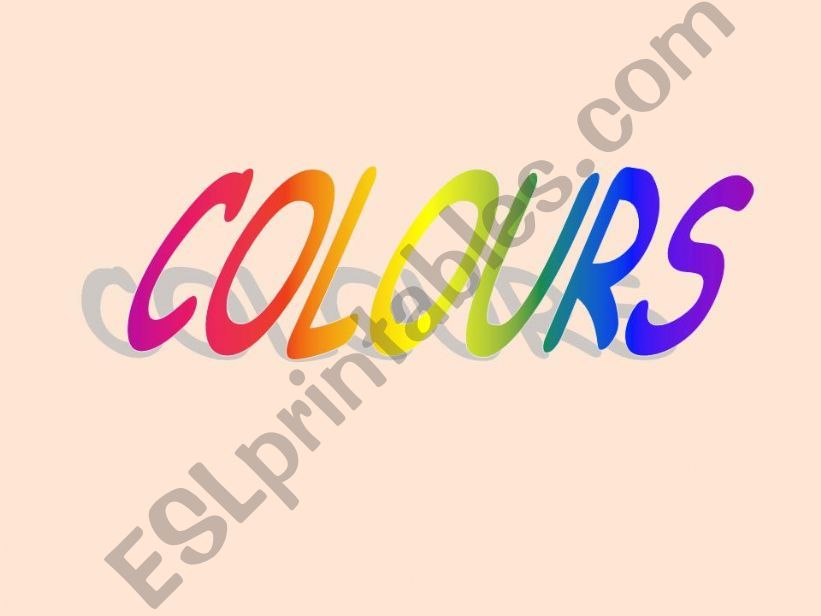 Say the colours powerpoint