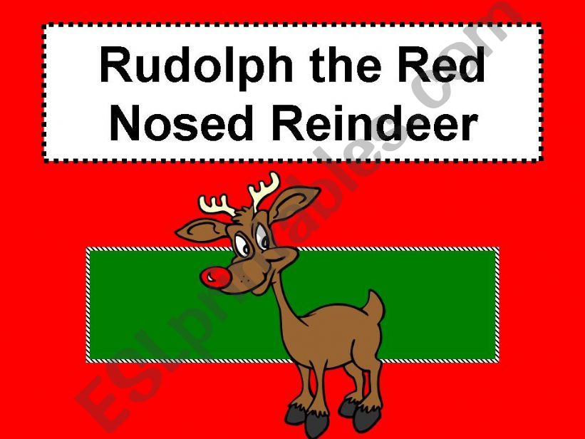 Printable Words To Rudolph The Red Nosed Reindeer Words Print
