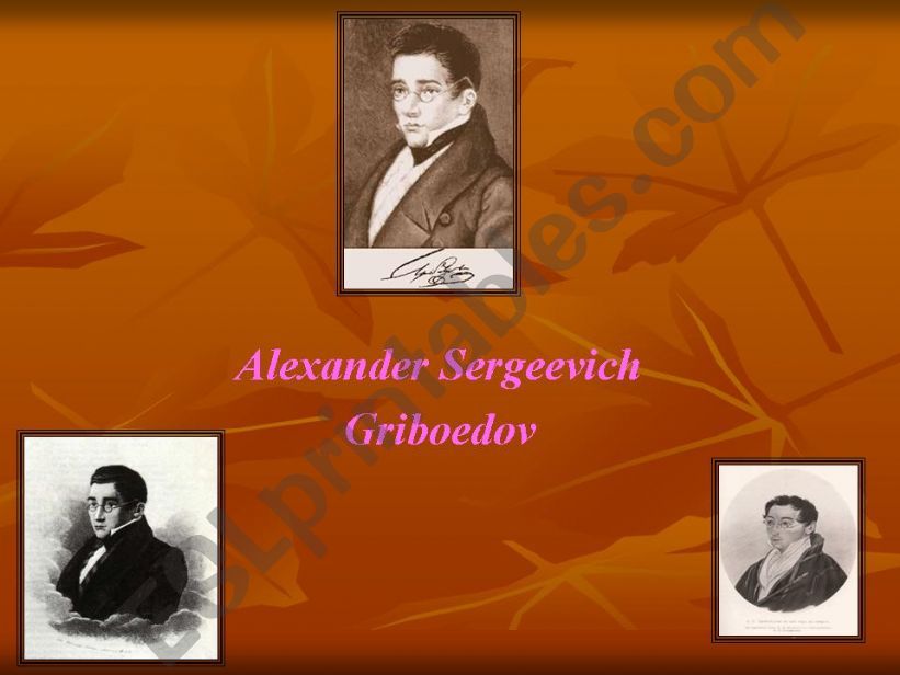 Griboedov A.S. powerpoint