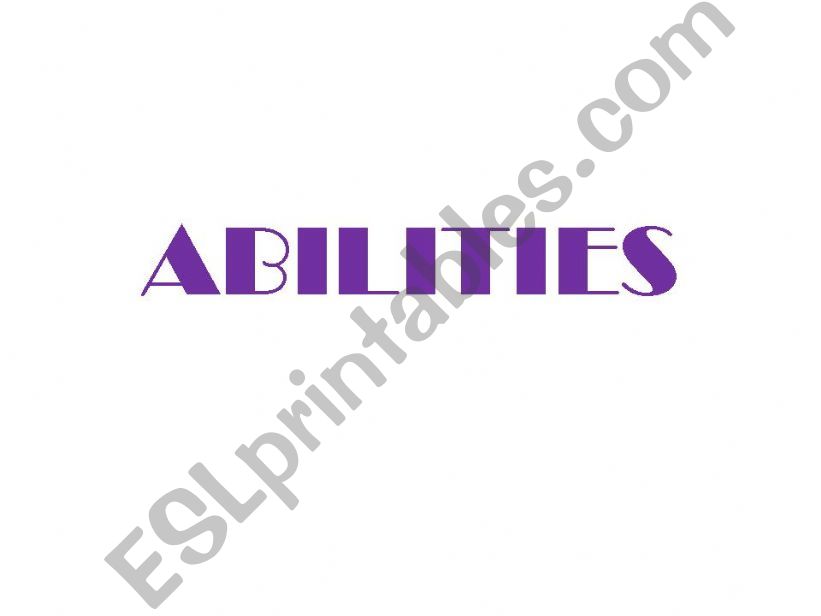 ABILITIES powerpoint