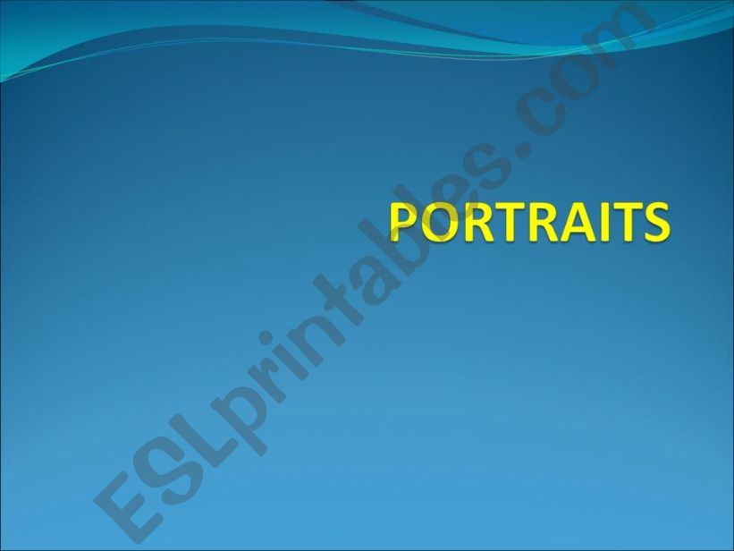Portraits powerpoint