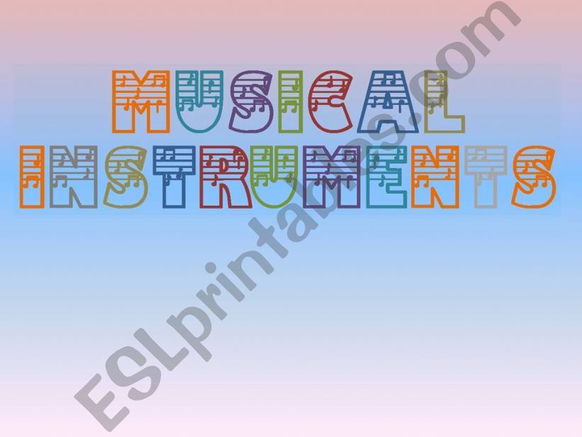 Musical Instruments powerpoint