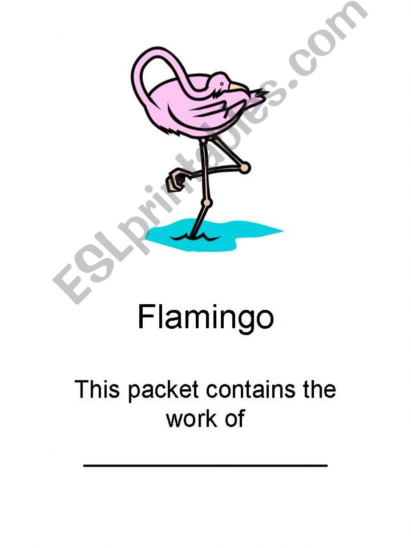 Phonics and vocabulary skills in a Flamingo theme