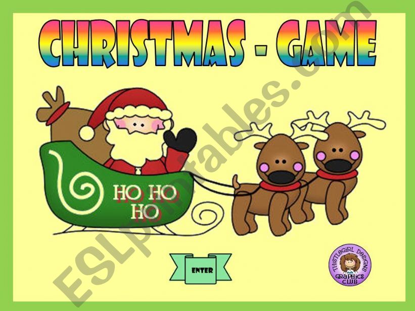 CHRISTMAS - GAME powerpoint