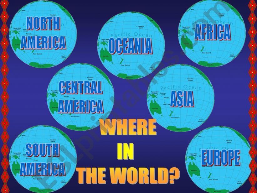 GEOGRAPHY QUIZ powerpoint