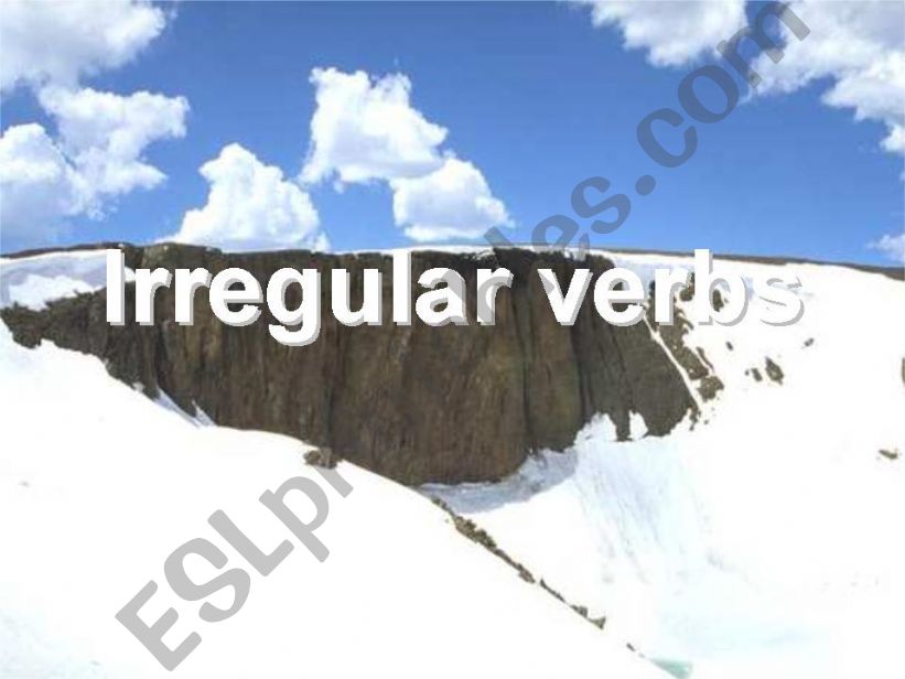 Irregular verbs powerpoint