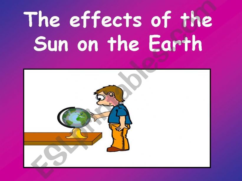 The Sun and The Earth powerpoint