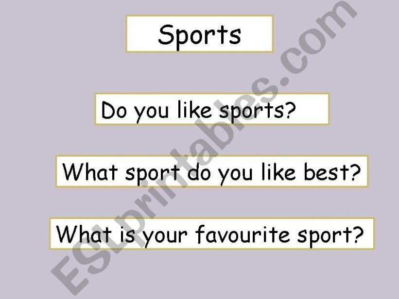 Sports powerpoint