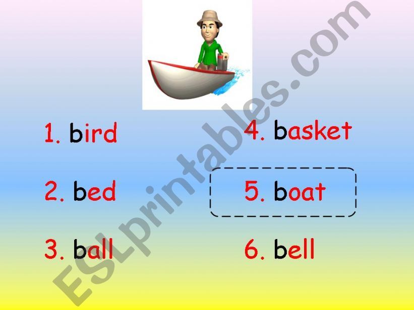 NOUNS  (with the letter B)   ENJOY THE ANIMATED PICTURES !