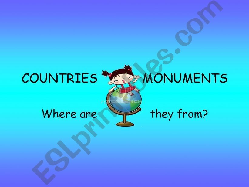 Countries and monuments powerpoint