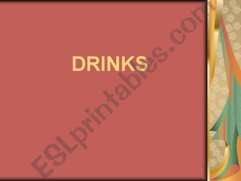 Drinks powerpoint