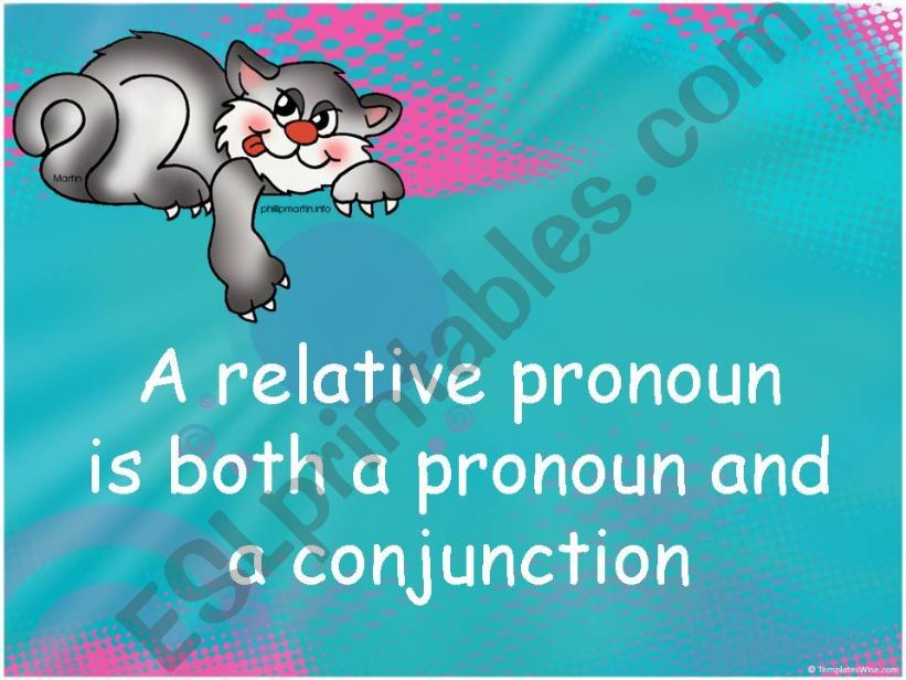Relative pronouns  