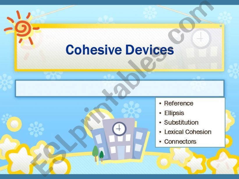 Cohesive Devices powerpoint