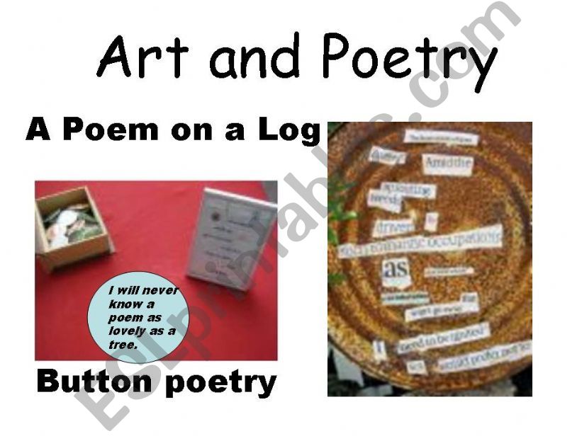 Art and Poetry powerpoint