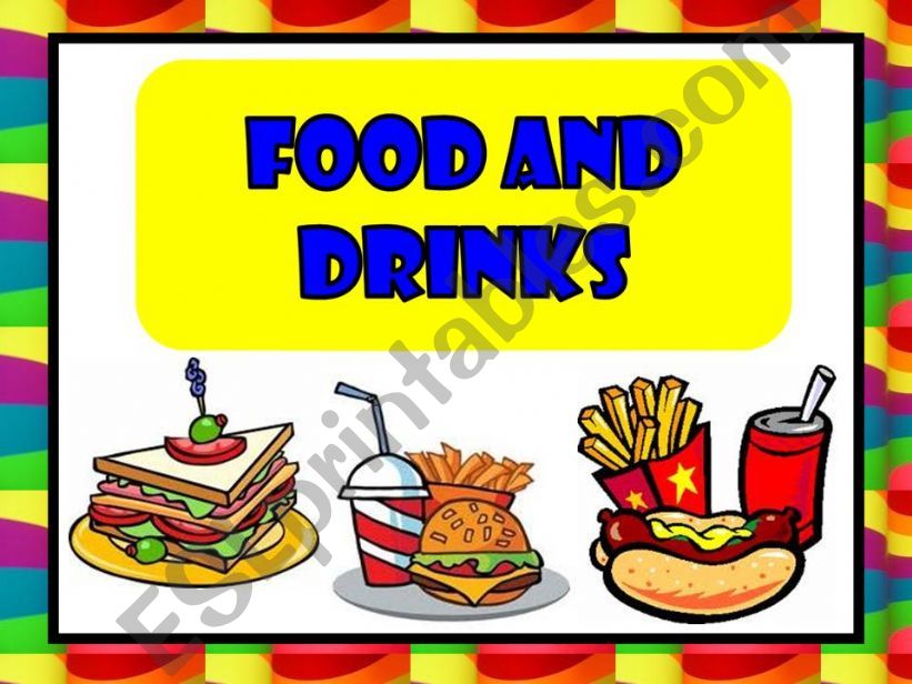 FOOD AND DRINKS powerpoint