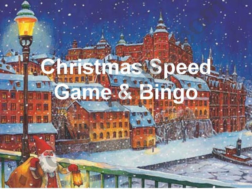 Christmas Speed Game & Bingo powerpoint