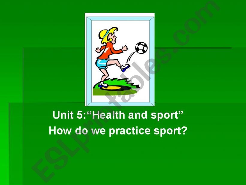 health and sport powerpoint