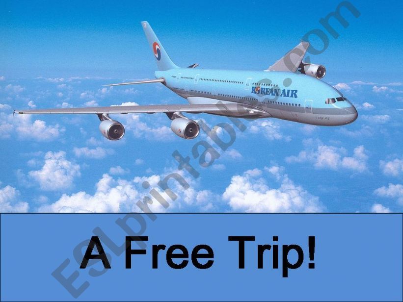 A Free Trip powerpoint