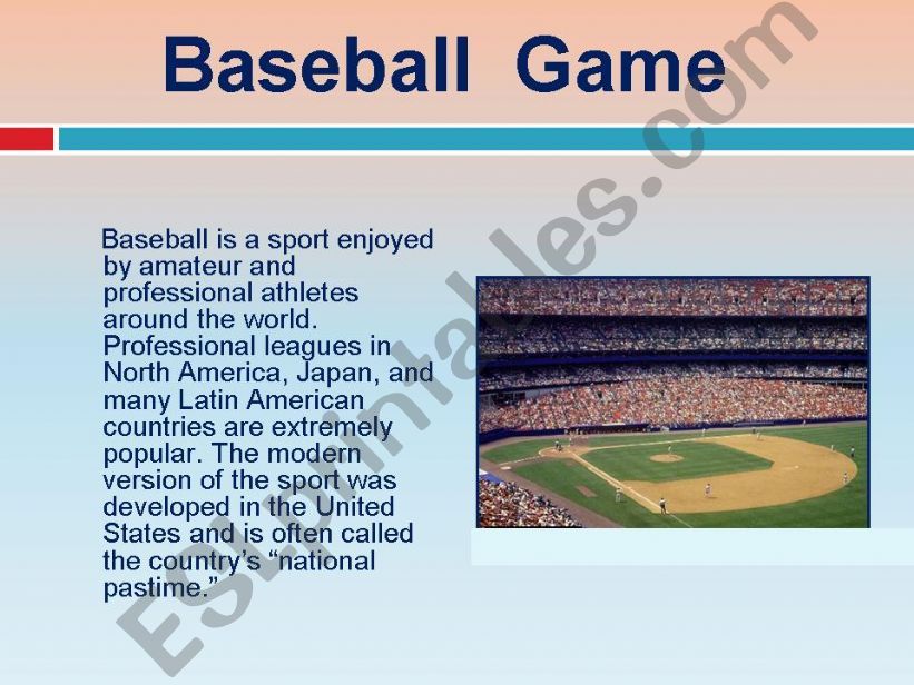 kinds of sport (part 1) powerpoint