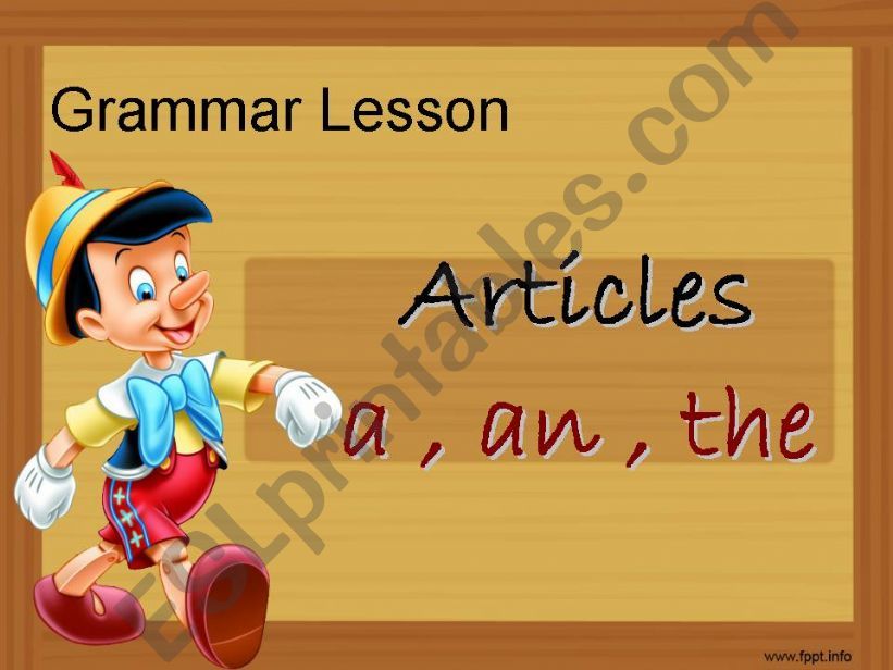 Articles powerpoint