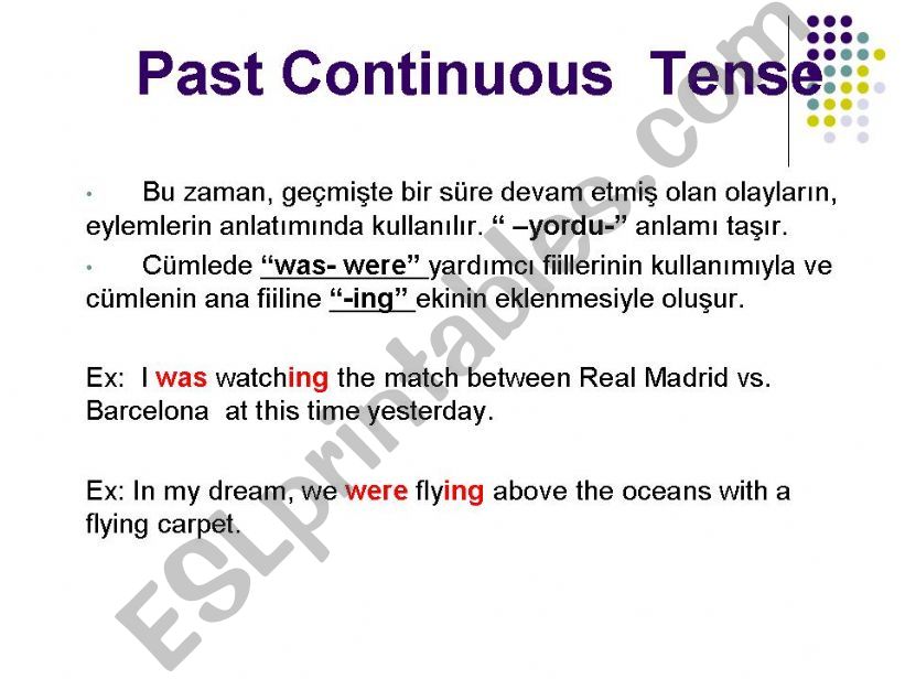 Past Continuous powerpoint