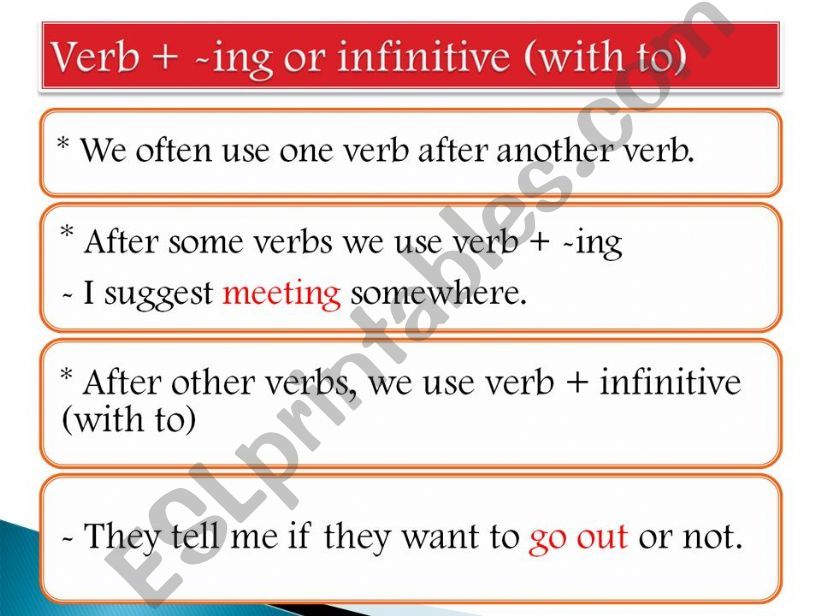 gerund and infinitive (part 2)