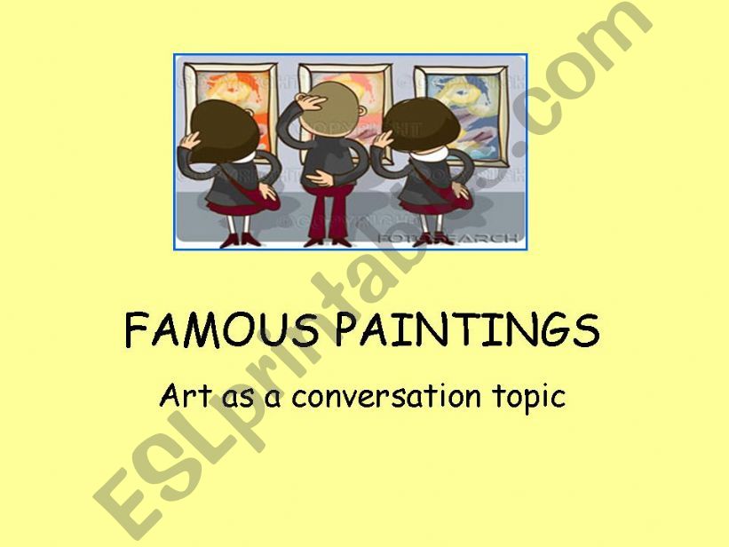 Famous paintings powerpoint