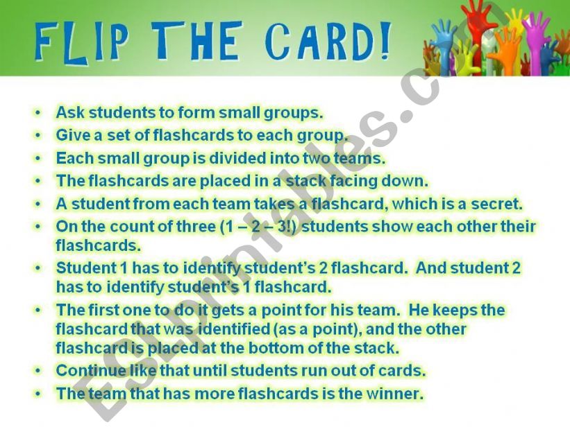 FLIP THE CARD! - FLASHCARD GAME