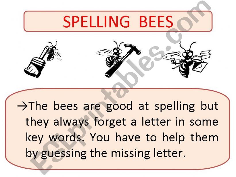 Spelling Bees powerpoint