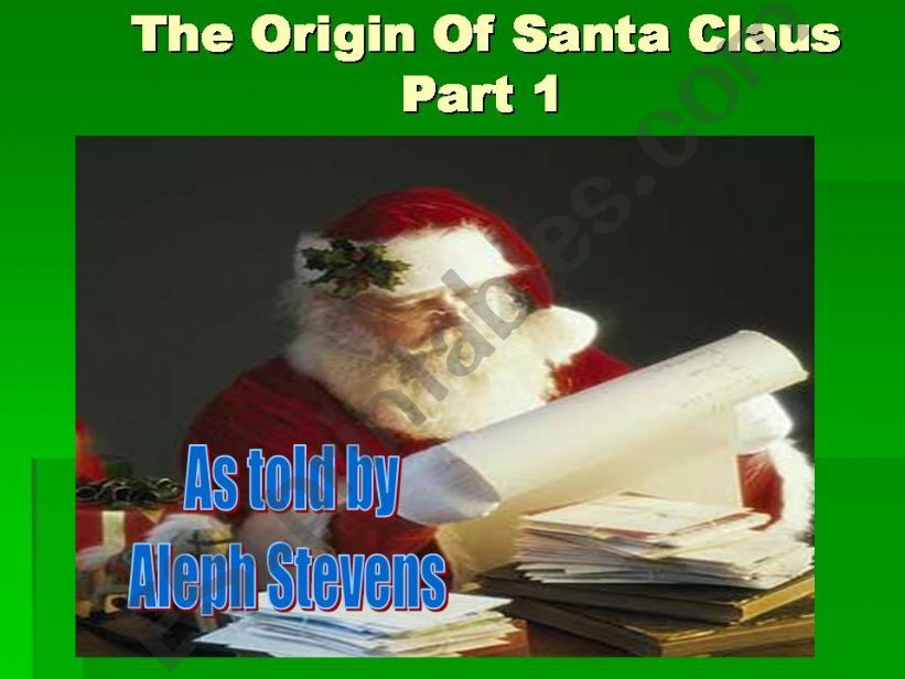 The Origin of Santa Claus-Part 1