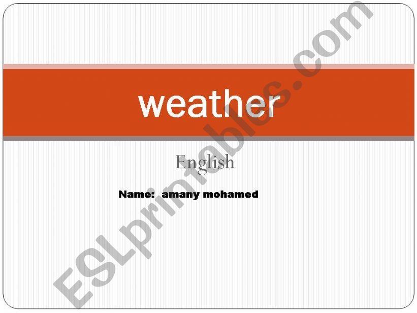 weather powerpoint