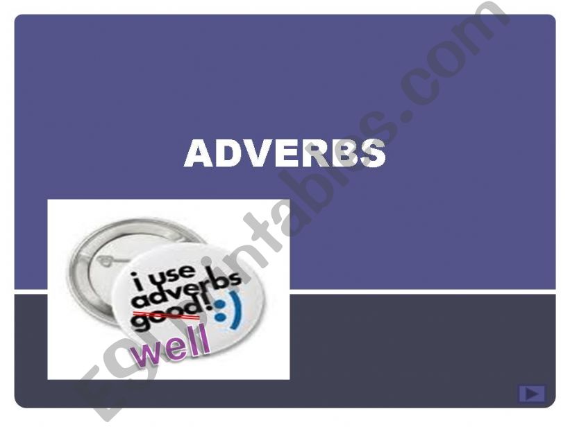 adverbs powerpoint