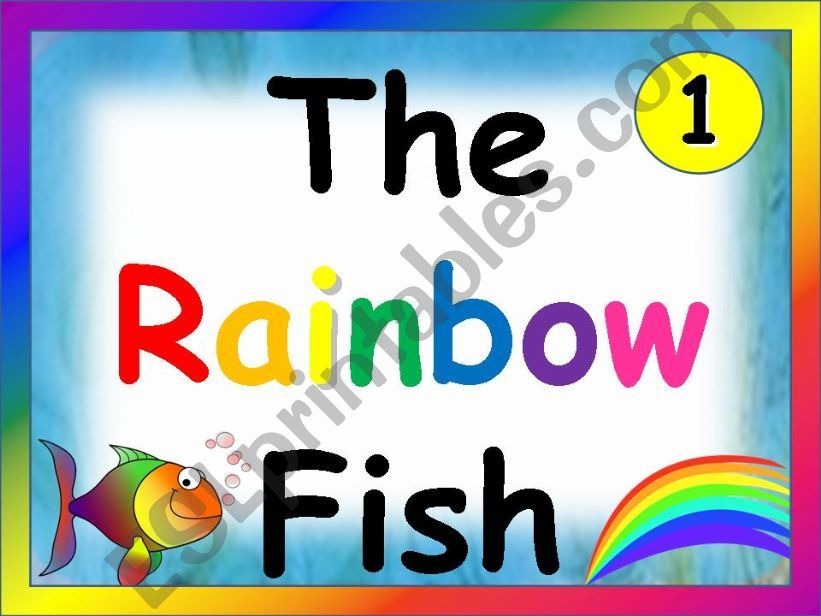 The Rainbow Fish Story (Animated with Sound) part 1 of 4