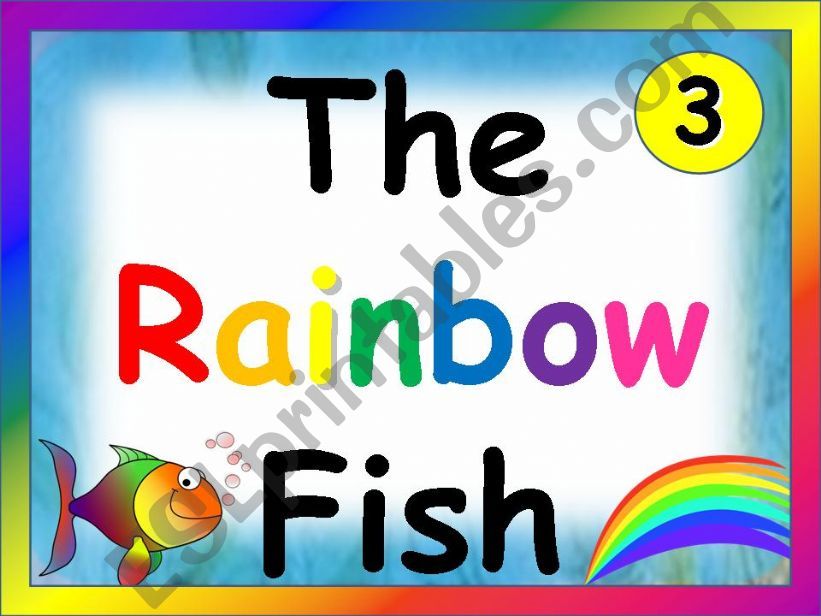 The Rainbow Fish Story (Animated with Sound) part 3 of 4
