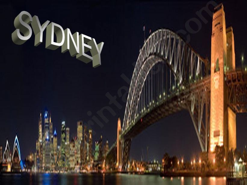 history about sydney city powerpoint