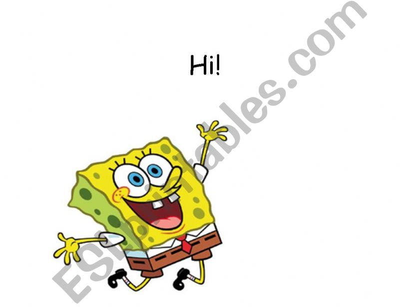 spongebob introduces himself powerpoint