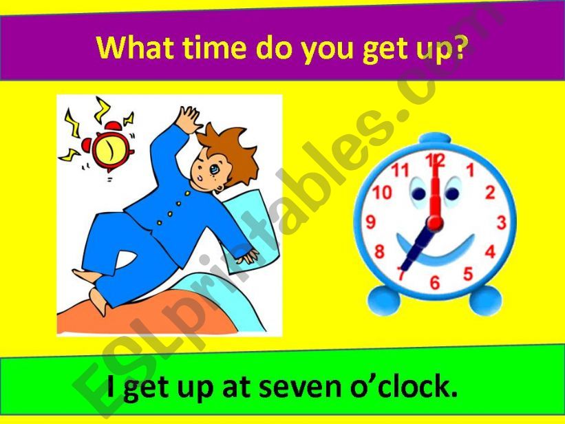 daily routine powerpoint