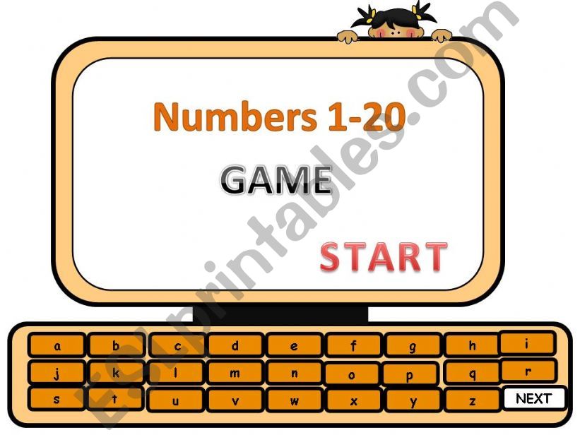 Numbers 1-20 game powerpoint