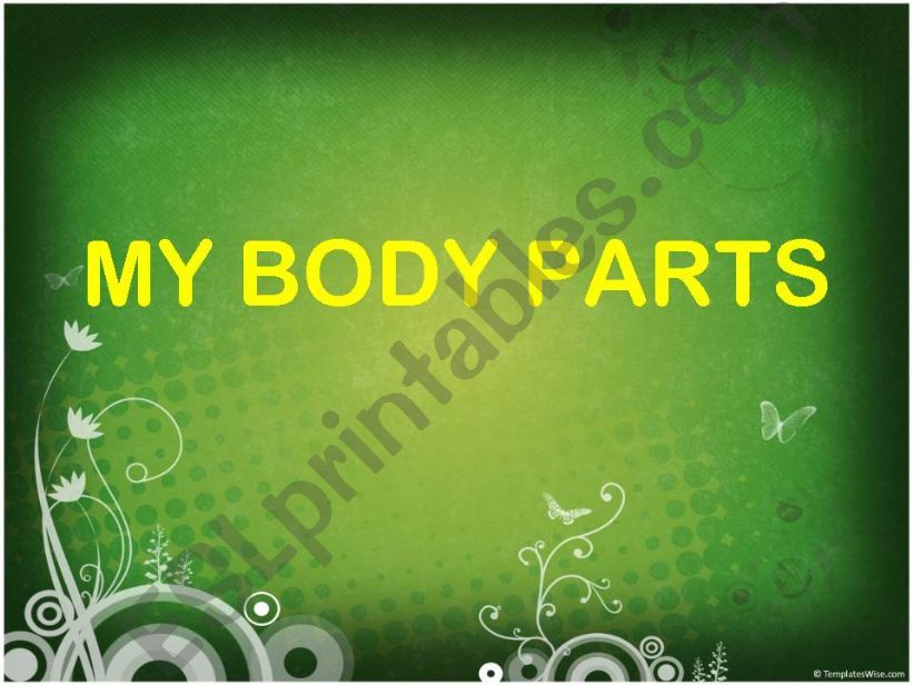 My Body Parts powerpoint