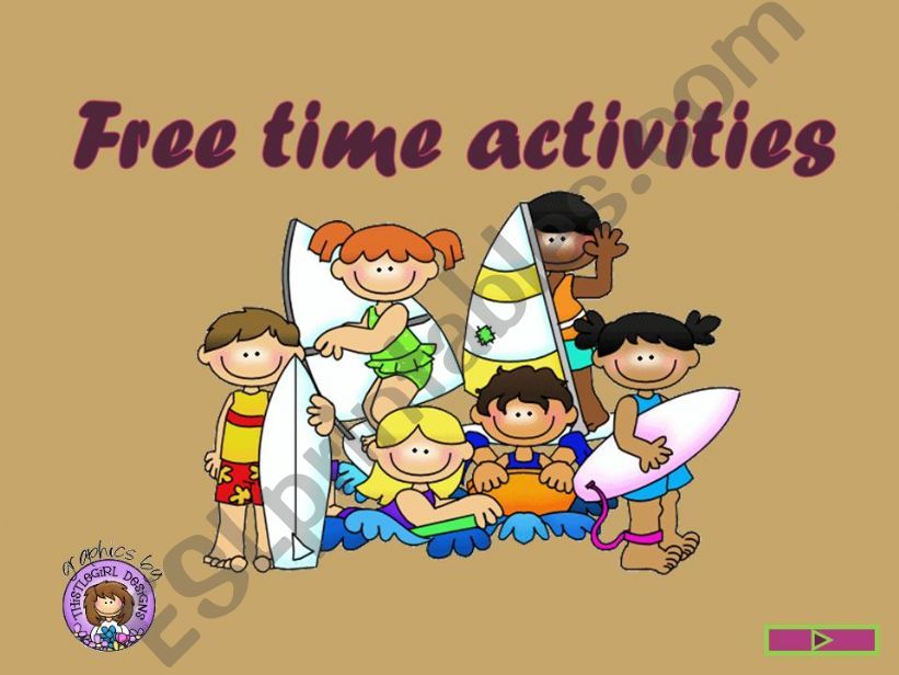 FREE TIME ACTIVITIES - GAME powerpoint