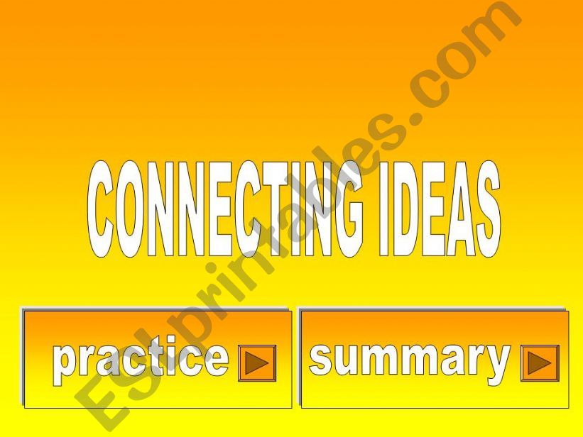 Linkers (Connecting ideas) powerpoint