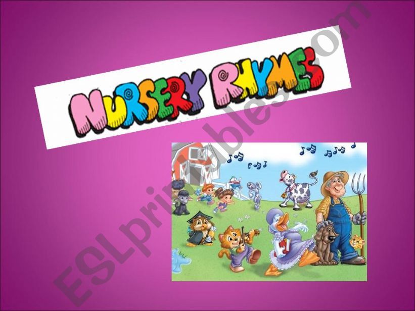 NURSERY RHYMES powerpoint