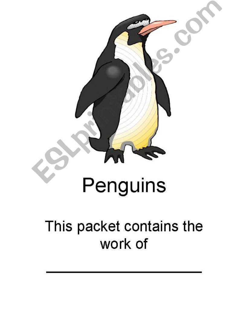 Grammar and phonics with a Penguin Theme