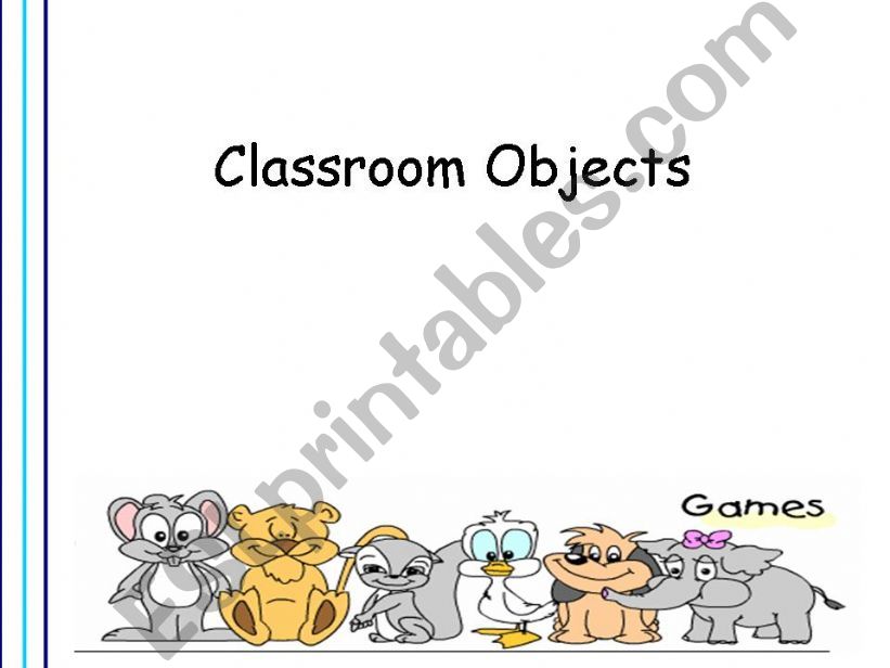classroom abjects powerpoint powerpoint
