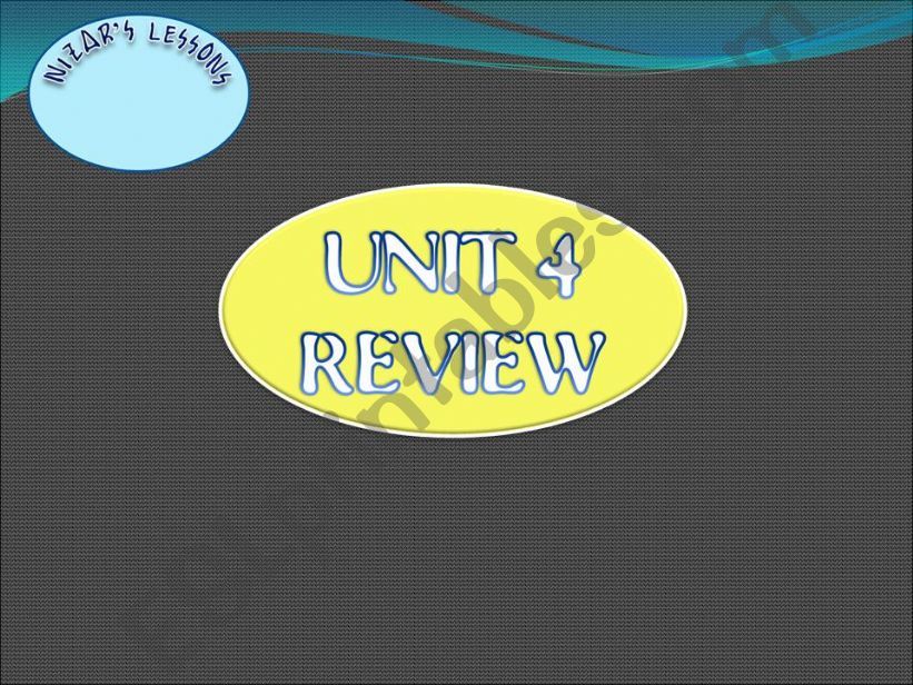 Review of unit 4 powerpoint