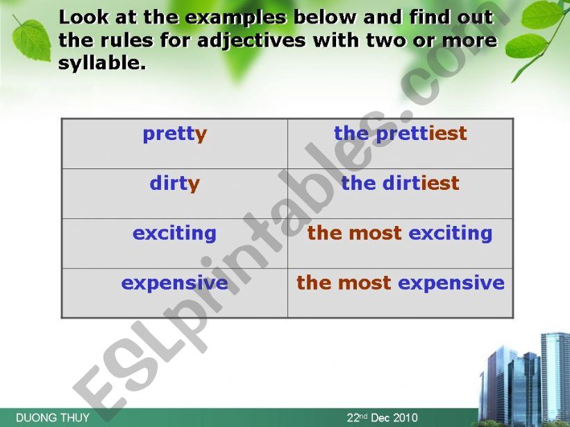 superlative adjectives (part 4)